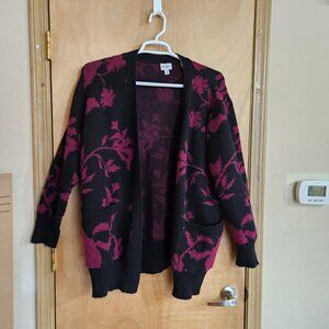Lularoe Sweater Cardigan XL Long Sleeve Floral